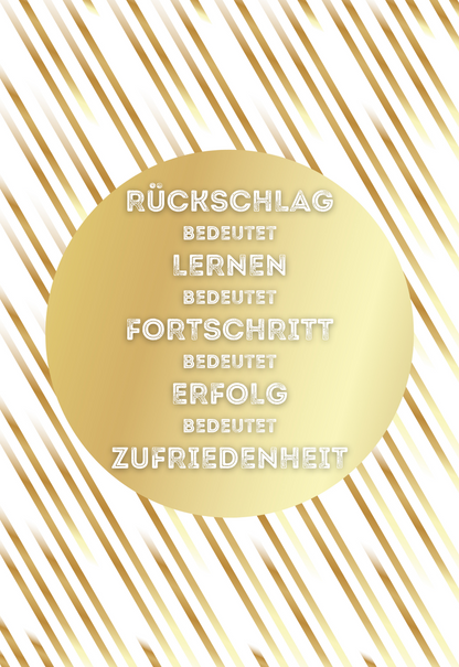 Rueckschlag-bedeutet-Lernen-bedeutet-Fortschritt-goldener-Kreis-Motivationsleinwand-Motivationsposter-Wandbild-Wanddekoration-Spruch-themotivation.de
