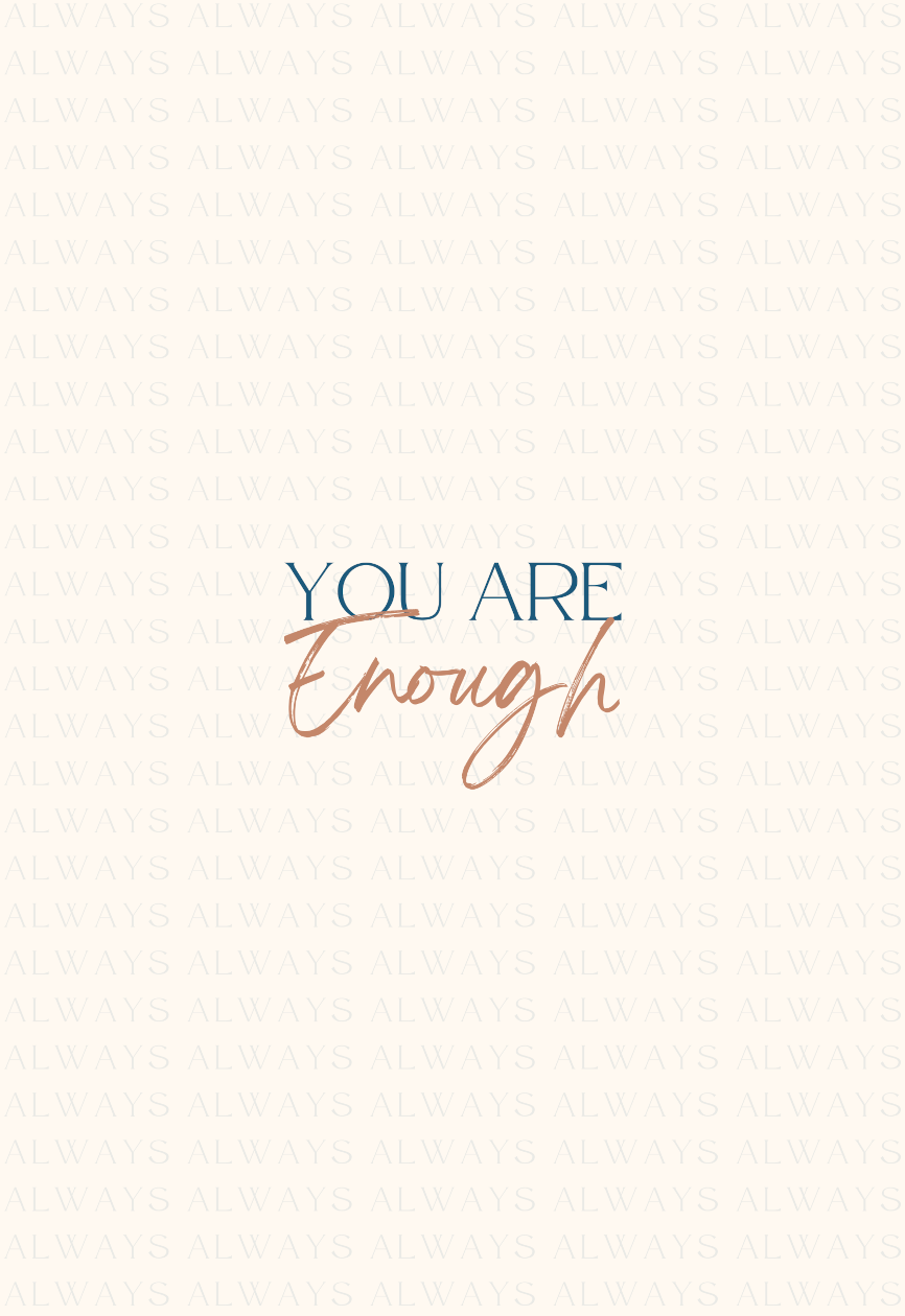 You-are-enough-Kleiner-Hintergrund-Motivationsleinwand-Motivationsposter-Wandbild-Wanddekoration-Spruch-themotivation.de